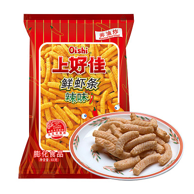 上好佳 鲜虾条 辣味 65g