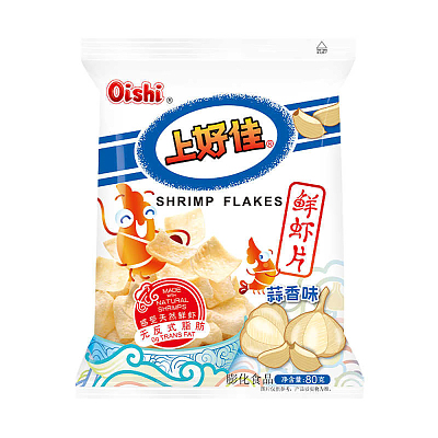 上好佳 鲜虾片 蒜香味 80g