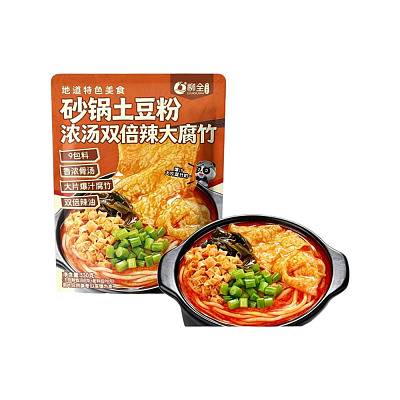 柳全 砂锅土豆粉 浓汤双倍辣大腐竹 330g