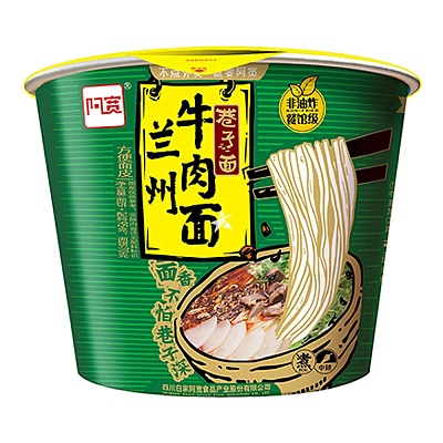 阿宽 兰州牛肉面巷子面 碗装 95g