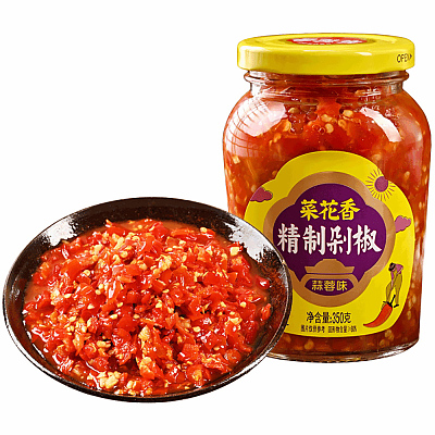 菜花香 精致剁辣椒 蒜蓉味 350g