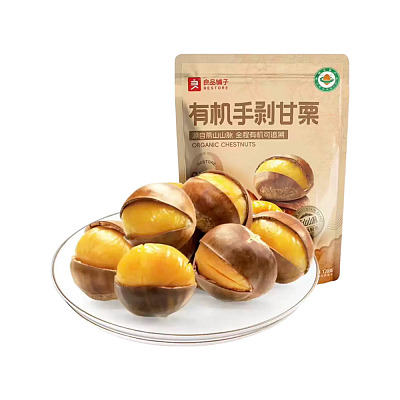 良品铺子 有机手剥甘栗 120g