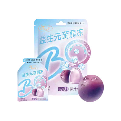 洽洽 啵冻冻 益生元筠蒻果冻 葡萄味 120g