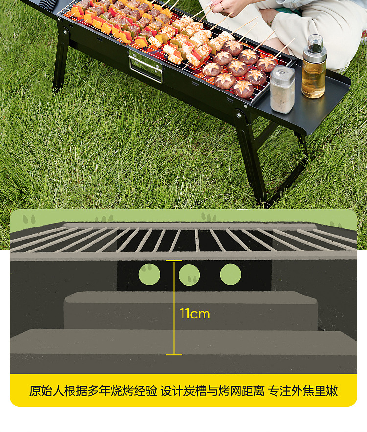 primitive-outdoor-portable-charcoal-grill-w-stainless-steel-grill-net-3-piece-set-24