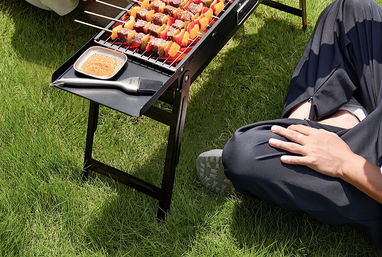 primitive-outdoor-portable-charcoal-grill-w-stainless-steel-grill-net-3-piece-set-31