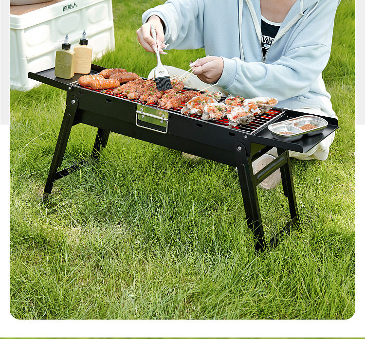 primitive-outdoor-portable-charcoal-grill-w-stainless-steel-grill-net-3-piece-set-5