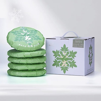 茶分享 2021年六出寿眉白茶饼 350g