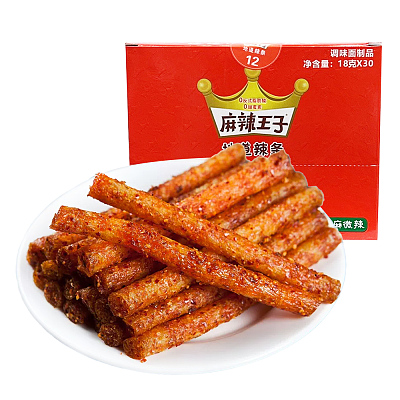 麻辣王子 地道辣条 微麻微辣 18g*30包 540g