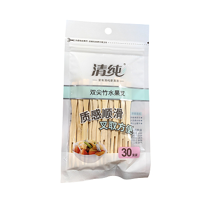 清纯 双尖竹水果叉