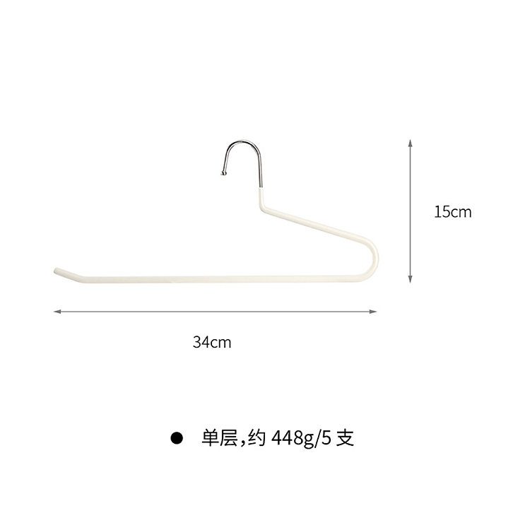 fasola-anti-slip-trouser-rack-single-tier-beige-5pcs-in-5