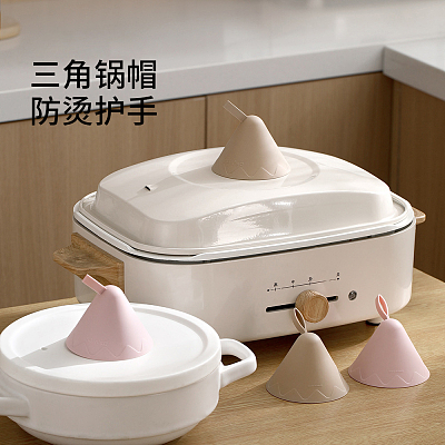 FaSoLa 锅盖防烫夹 浅咖色 2个入