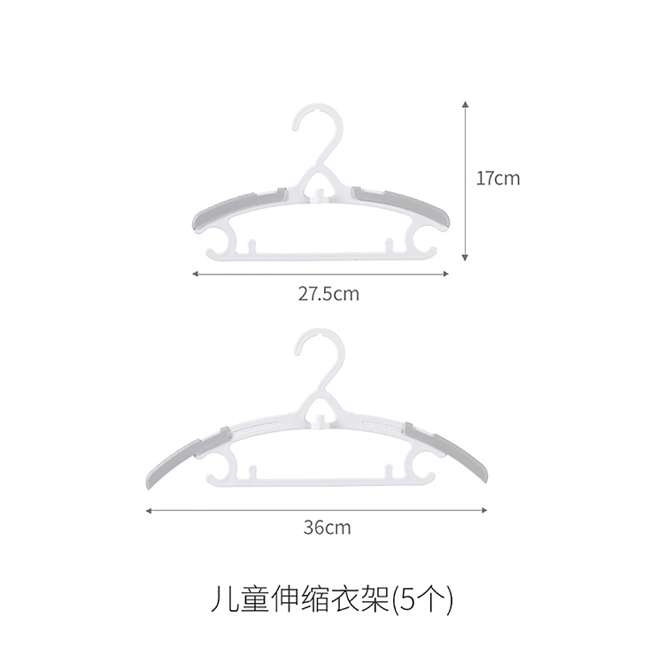 fasola-kids-retractable-hangers-5pc-white-5