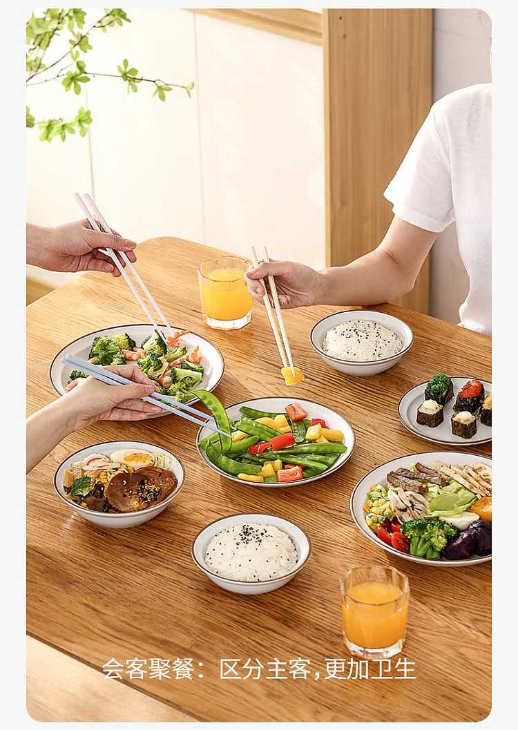 fasola-alloy-hexagonal-japanese-chopsticks-mixed-colors-5-pairs-in-14