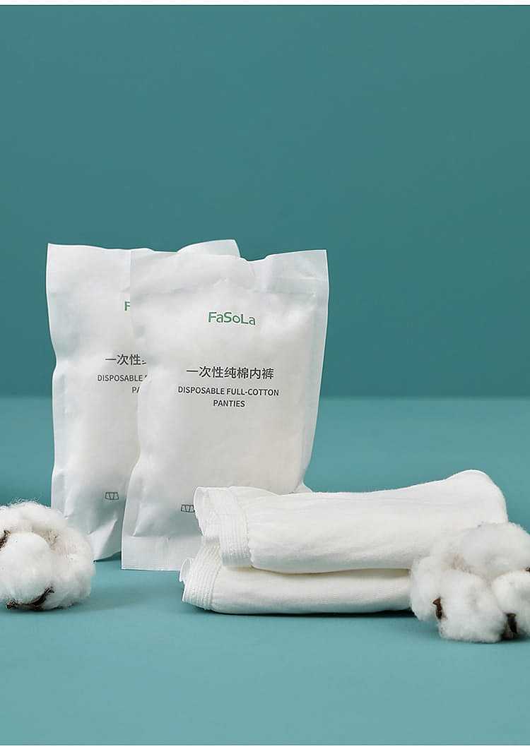 fasola-travel-disposable-cotton-panties-for-women-white-xl-size-5-pack-12