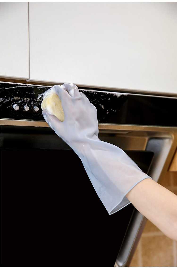 fasola-housework-gloves-thin-jelly-blue-s-size-31-9cm-12
