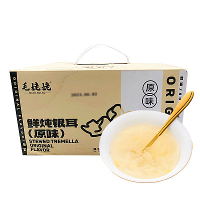 【整箱】毛姥姥 鲜炖银耳 原味 198g*12瓶