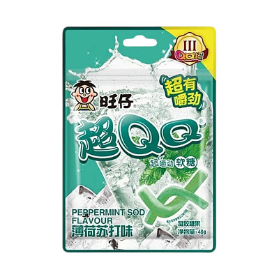 旺仔 超QQ软糖 薄荷苏打味 48g