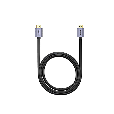 倍思 高清系列 石墨烯HDMI转HDMI 4K高清同屏转换线 2m 黑色