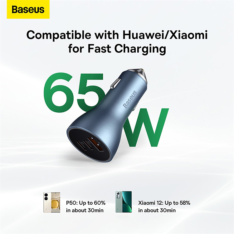 best-gold-dot-pro-triple-fast-charger-car-charger-ucc65w-light-blue-3