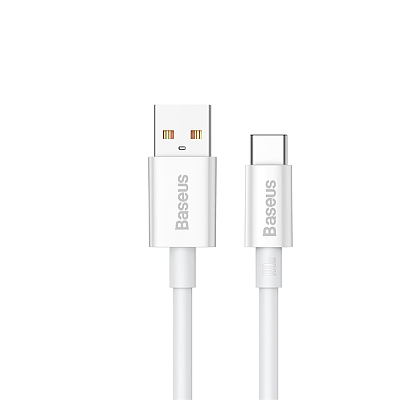 倍思 优胜系列快充数据线USB to Type-C 100W 2m 白色