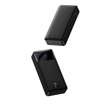 倍思 倍电数显移动电源20000mAh 15W 黑色 海外版