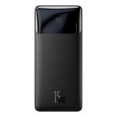 倍思 倍电数显移动电源 30000mAh 15W 黑色 海外版