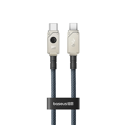 倍思 航空系列 快充数据线 Type-C to Type-C 100W 1m 星光白