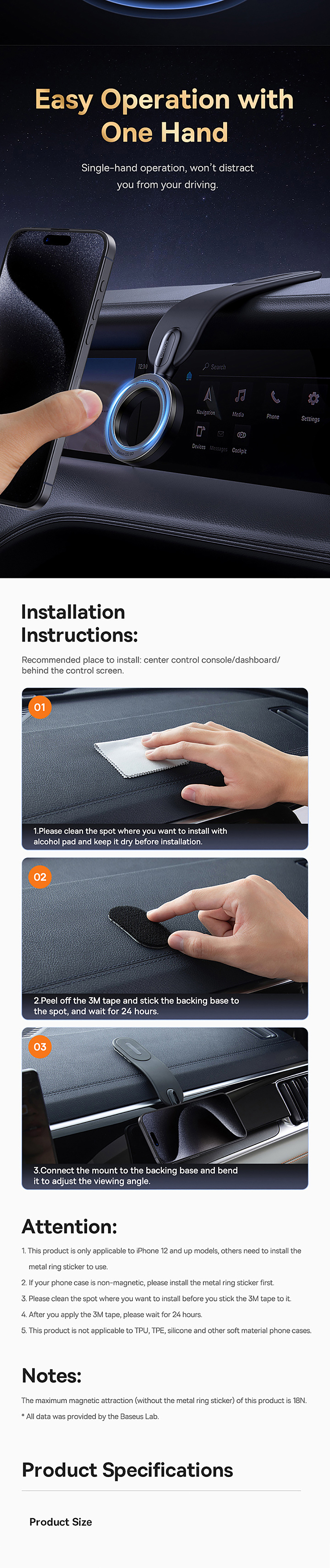 bisi-c02go-magnetic-car-holder-sticky-black-5