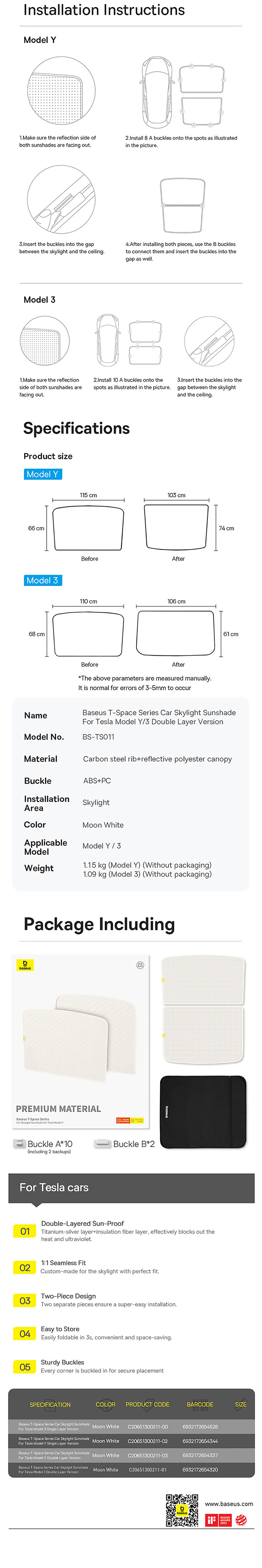 best-t-space-sunroof-shade-for-tesla-modely-double-layer-moonlight-white-6