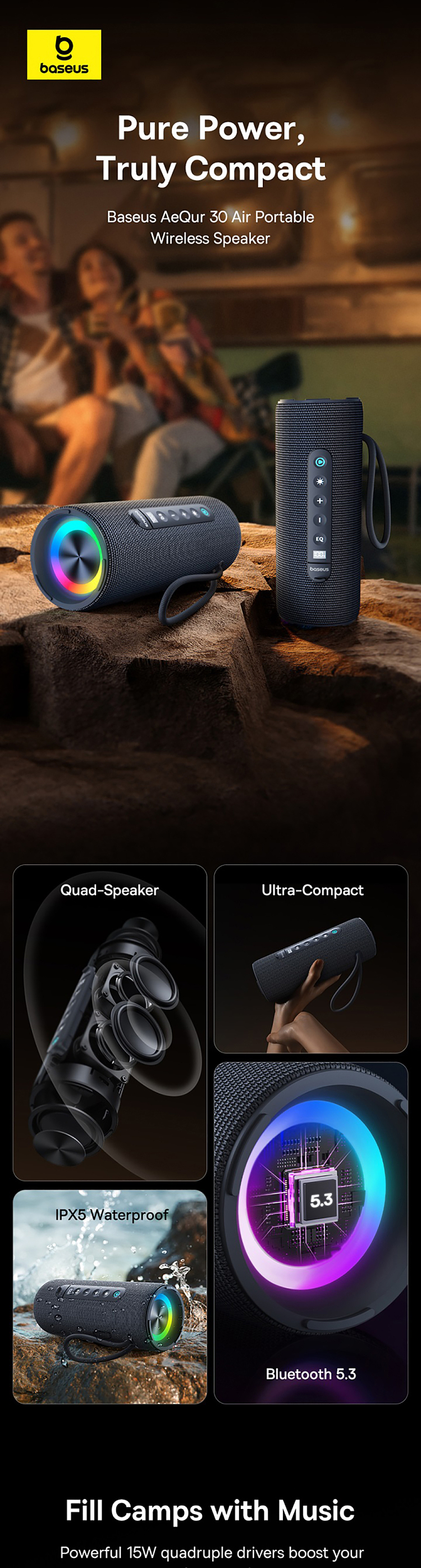 bez-aequr-series-30air-outdoor-portable-speaker-cold-mountain-gray-overseas-edition-1