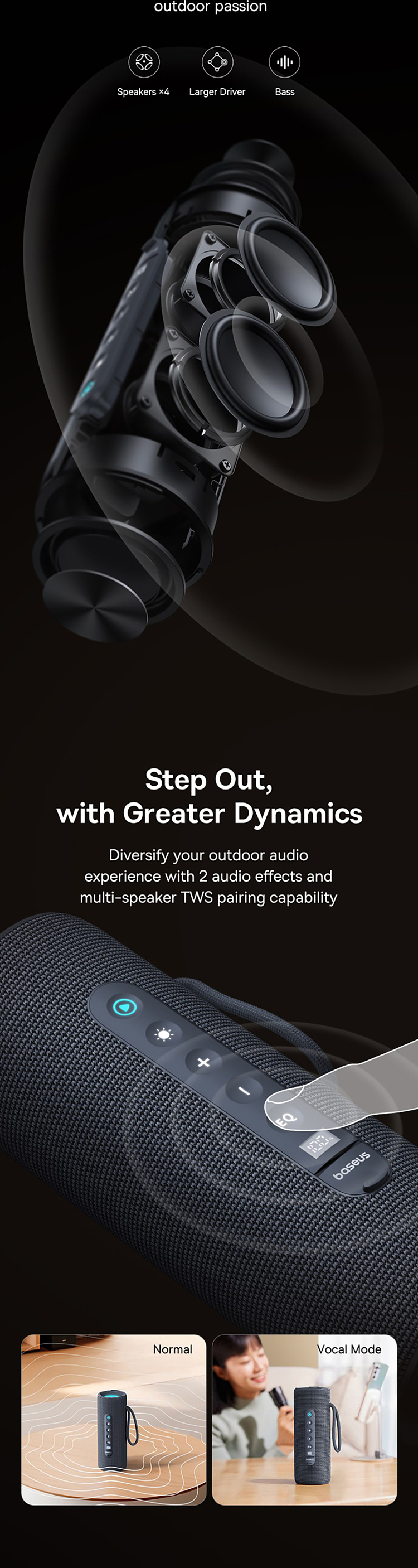 bez-aequr-series-30air-outdoor-portable-speaker-cold-mountain-gray-overseas-edition-2