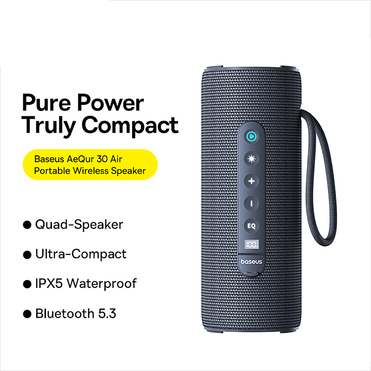 bez-aequr-series-30air-outdoor-portable-speaker-cold-mountain-gray-overseas-edition-2