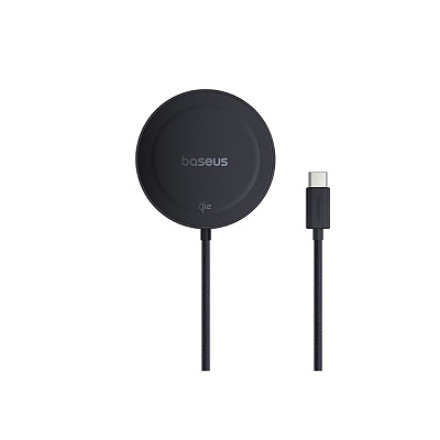 倍思 极简Mini4 磁吸支架无线充 Qi2 15W 全球通类 星际黑
