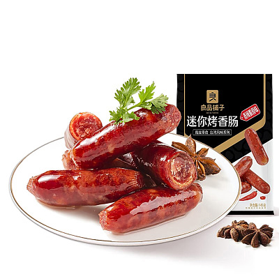 良品铺子 迷你烤香肠 香辣脆骨味 145g