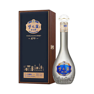 【礼盒】洋河 梦之蓝 手工班10年 52% 500ml