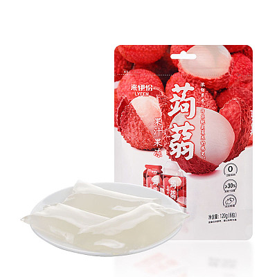 来伊份 蒟蒻果汁果冻 荔枝味 120g