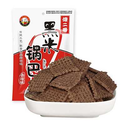 傻二哥 黑米锅巴 香辣味 100g