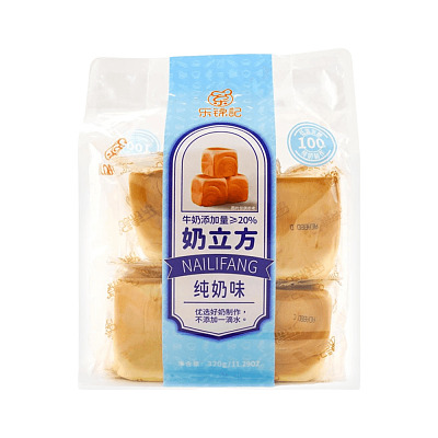 乐锦记 奶立方吐司 320g