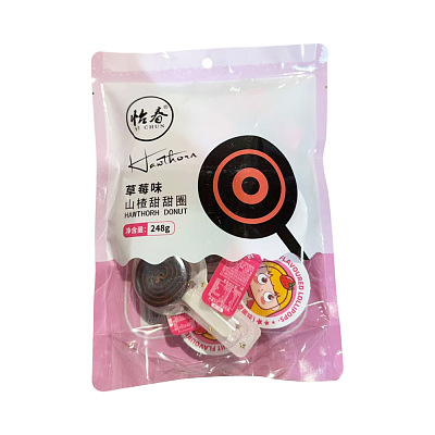 怡春 山楂甜甜圈 草莓 248g