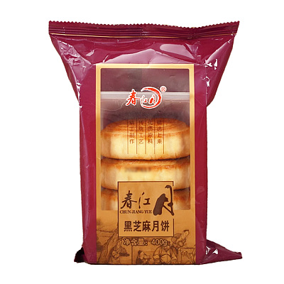 春江月 黑芝麻月饼 4块入 400g