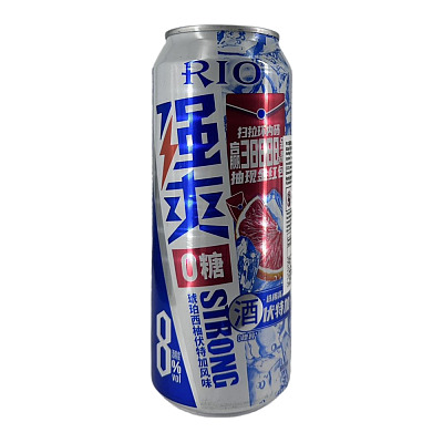 RIO 强爽 0糖伏特加饮料 西柚风味 酒精8% 500ml