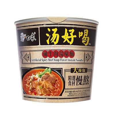 白象 辣牛肉汤味桶面 107g