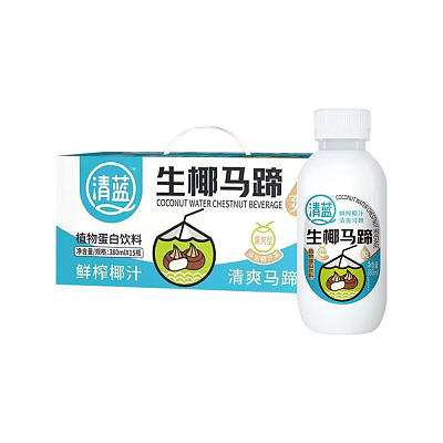 【整箱】清蓝 生椰马蹄 380ml*15