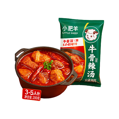小肥羊 火锅汤料 牛骨辣汤风味 200g