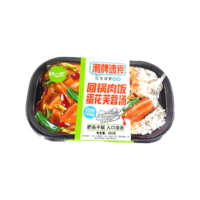 田小花 自热米饭 回锅肉饭 蛋花芙蓉汤 294g