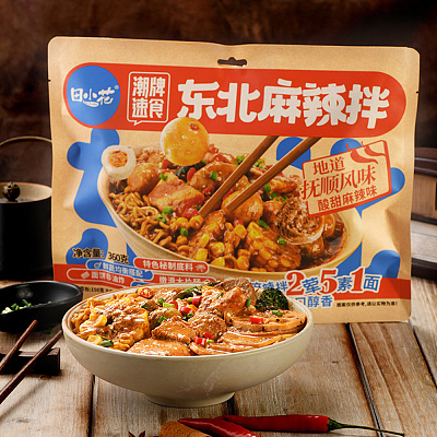 田小花 东北麻辣拌 酸甜麻辣味 360g 新老包装随机发货