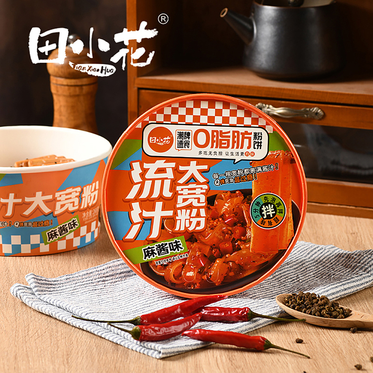 tian-xiaohua-0-fat-flow-sauce-big-wide-vermicelli-with-sesame-sauce-flavor-bowl-288g-5