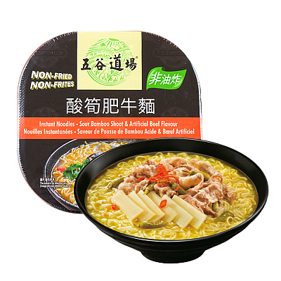 五谷道场 酸笋肥牛面 118g