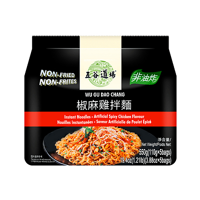 五谷道场 椒麻鸡拌面 110g*5袋/包