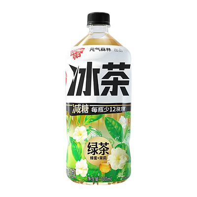 元气森林 冰茶 蜂蜜茉莉绿茶 900ml